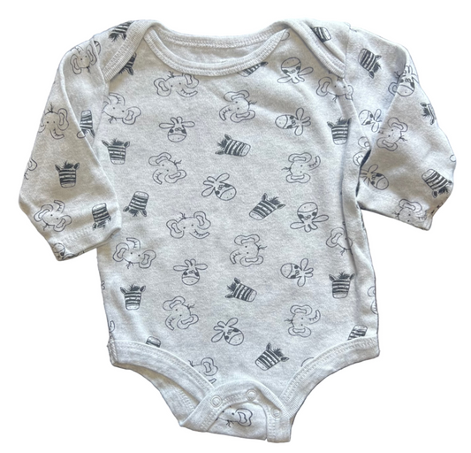 Rococo Long Sleeve Onesie, Newborn
