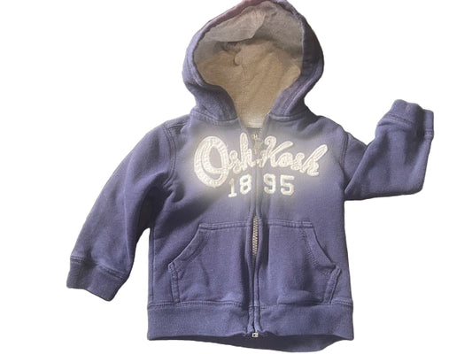 Oshkosh Zip Up Sweater, Size 2T