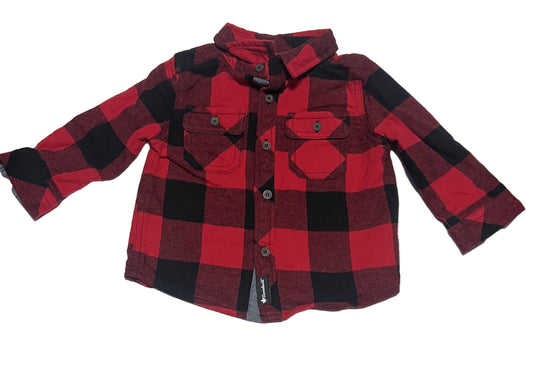 Canadiana Plaid Shirt, 12-18 months