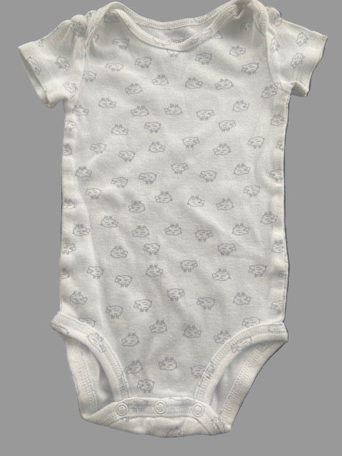 Carter's White Onesie, 3-6 months